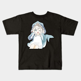 girl in a shark costume Kids T-Shirt